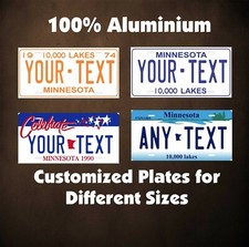 Minnesota Car Auto OR Motorcycle Custom Novelty Tag Personalized License Plates