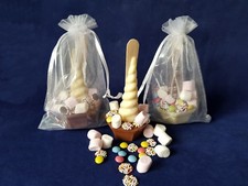 3 x UNICORN Hot chocolate stirrers/spoons-secret Santa/stocking filler/chocolate