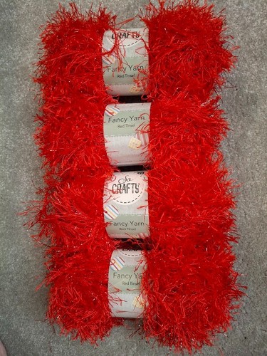 Crafty fancy yarn 50g red - fancy,