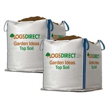 2 x Bulk Dumpy Bags Premium Top Soil Garden Fruit Veg Planters Lawn Landscaping