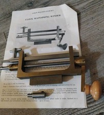 Vgc colin walton clock mainspring winder/removal tool let down 24cm long brass-