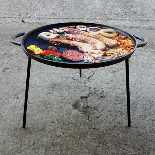 In1 camping bbq - bbq, pan