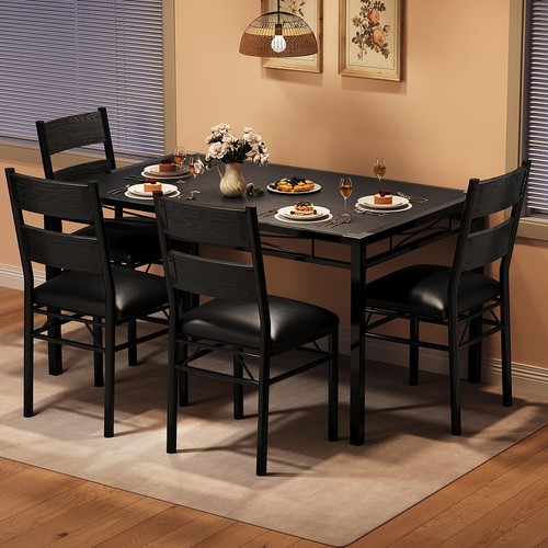 Wood dining table set for - table,