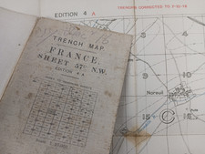 WW1 TRENCH MAP featuring