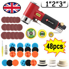 1"2"3" Mini Dual Action Air Sander Kit Random Orbital Polisher Buffer for Car