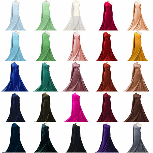 Velvet velour fabric - velvet, plain