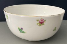 Crown Chelsea - Thomas Morris China Bowl Hand Painted with Rose Thistle Shamrock