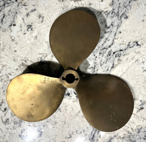 Brass propeller vintage - vintage, 5"