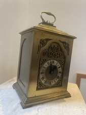 Elliot Of London Solid Brass Cased Miniature Bracket 8/Day Mantel Clock