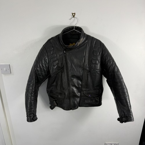 Vtg buffalo black leather - 90's,