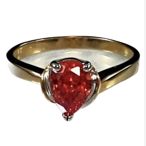 Gold plated birthstone - gold,