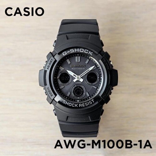 Casio shock awg m100b - g-shock, awg-m100b-1a