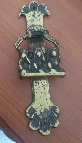 Vintage cast brass door - cast,