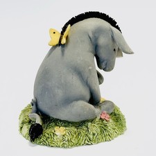 Winnie The Pooh Eeyore With Butterfly Border Fine Arts Ornament Statue Disney