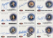 James Bond 40th Anniversary Style Auto / Autograph Card Selection A1 to A161