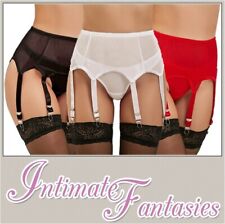 6 Strap Suspender Belt Sexy High Waist White Black Red Size 12 14 16 18 20 22 XL