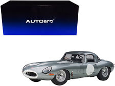 Jaguar Lightweight E Type Roadster RHD Dark Silver 1/18 Model by Autoart