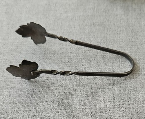 Antique sterling sugar tongs - antique,