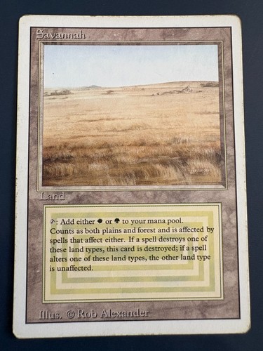 Mtg savanah revised - savanah, edition
