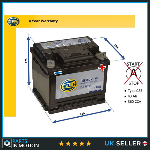 Battery fits ford escort - ford, mk6