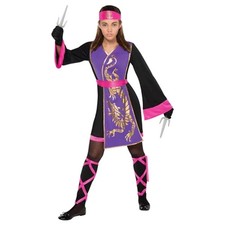 Girls Sassy Samurai Costume-