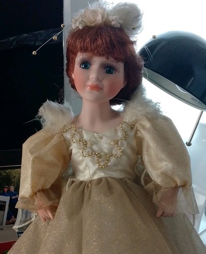 Porcelain girl ballerina doll - girl,