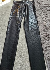 Black Milk Shiny Mermaid Pattern Legging Medium Brand New With Tags Black