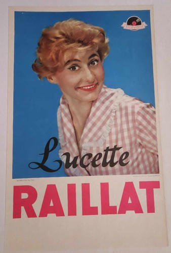 Rare affiche lucette - rare,