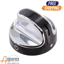 Genuine New World Oven Gas Control Knob, Black Chrome