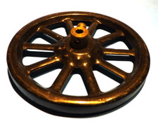 Meccano black spoked wheel