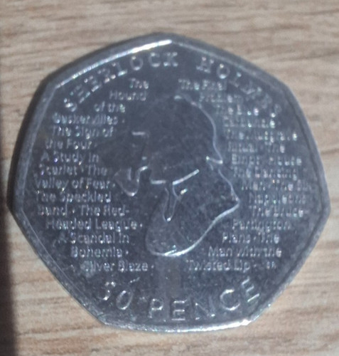 Sherlock holmes 2019 50p - sherlock,