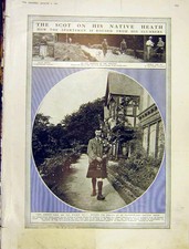 Original Old Antique Print