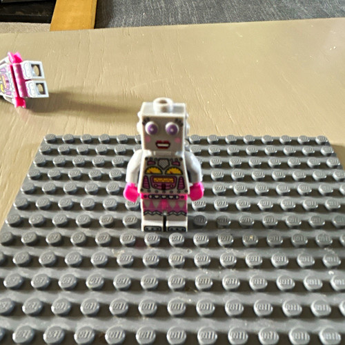 Lego robot minifigure pink - pink, &