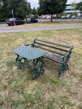 Original Coalbrookdale Serpent And Grape Bench With Registration Lozenge