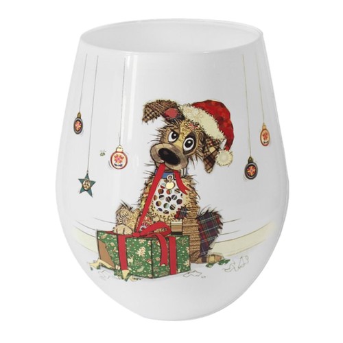 Christmas dog mug coaster - christmas,
