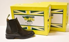 Tuffa Polo Leather Jodhpur Boots Size 4 Brown