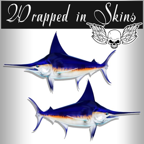 Swordfish decals fish stickers - decals,