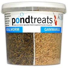 Evolution Aqua Pond Treats 1kg Mealworm Gammarus Shrimp Silkworm Fish Koi Food