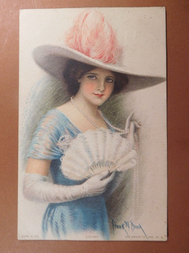 Vintage postcard glamour - postcard,