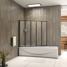 Bathroom Matt Black Frameless