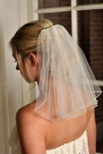 Beaded Wedding Veil Short