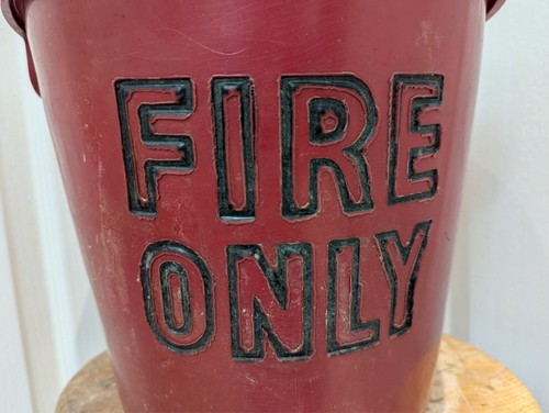 Vintage fire bucket red - vintage,