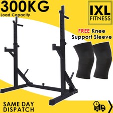 Adjustable Barbell Squat Rack – Weight Lifting Stand Frame Station for Home Gym