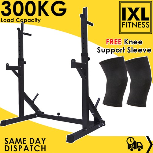 Adjustable barbell squat rack - barbell,