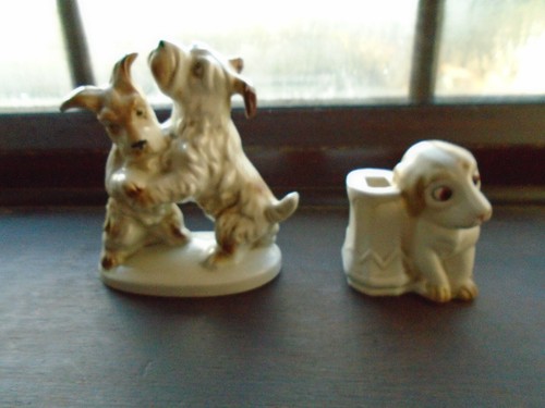 Vintage dog ornaments - vintage,