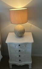 Bedside Table White  Dunelm Toulouse