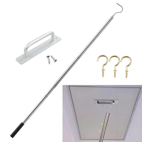 Stainless steel attic ladder - steel,