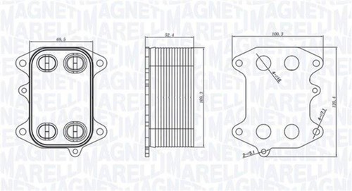 Engine oil cooler - engine,