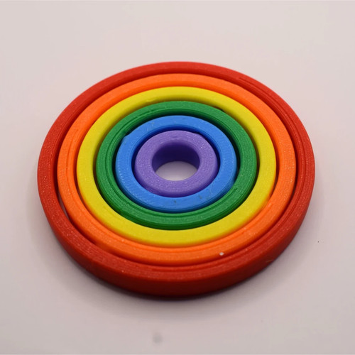 Pride rainbow printed - rainbow, 3d