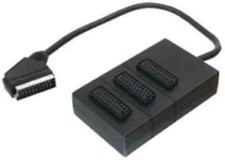 3 Way Scart Splitter 0.5m Lead
